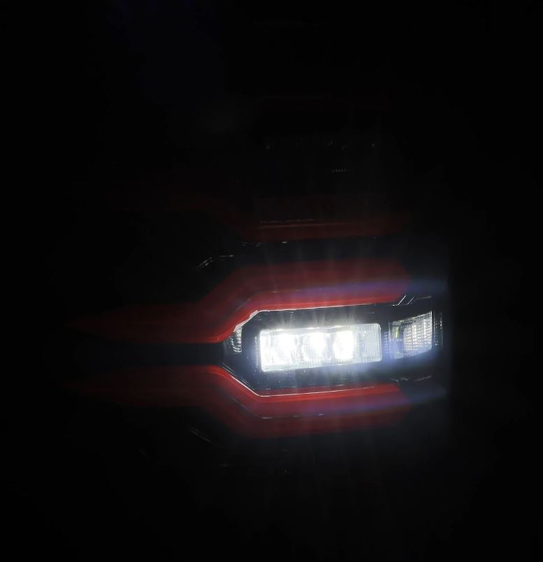 AlphaRex 630080 LED Taillights Black Red for Select GMC Sierra, GMC Sierra HD, GMC Sierra HD