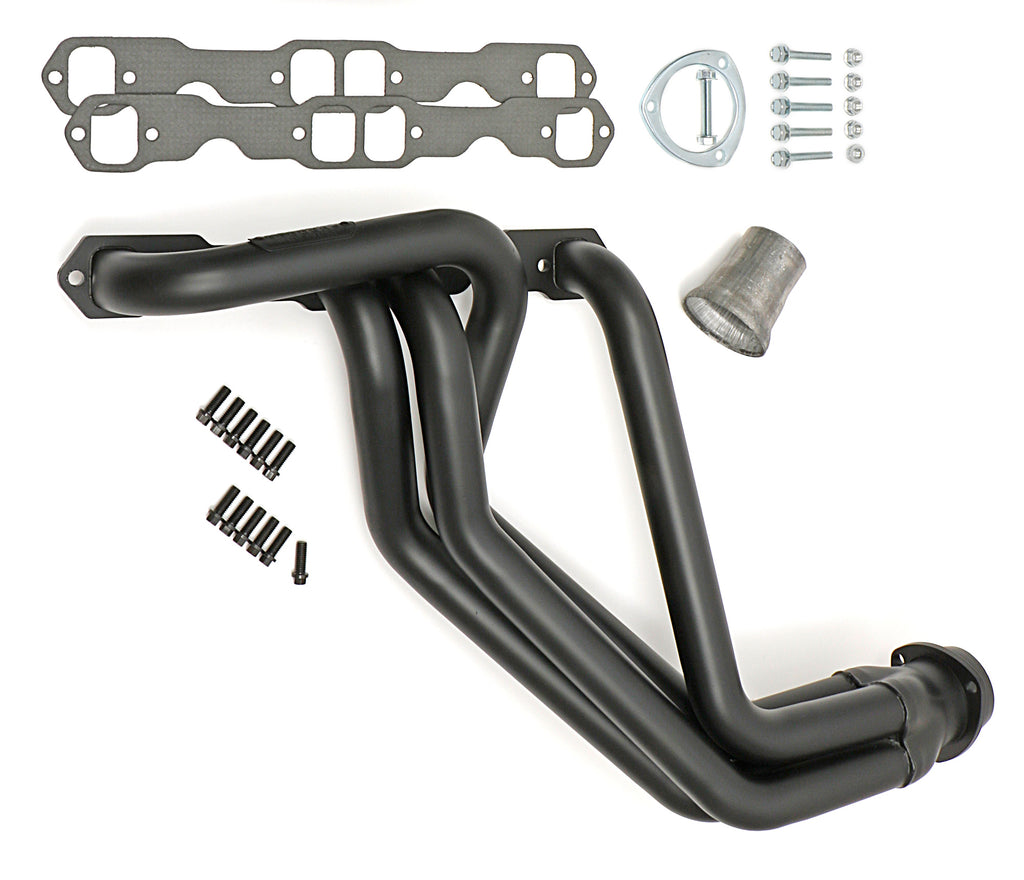Hedman Hedders 63088 HD Black Long-Tube Headers For 67-91 GM 283-400 2WD/4WD Truck/SUV for Select Chevrolet C10, Chevrolet C10 Pickup, Chevrolet C10 Suburban, Chevrolet C20, Chevrolet C20 Pickup, Chevrolet C20 Suburban, Chevrolet C30, Chevrolet C30
