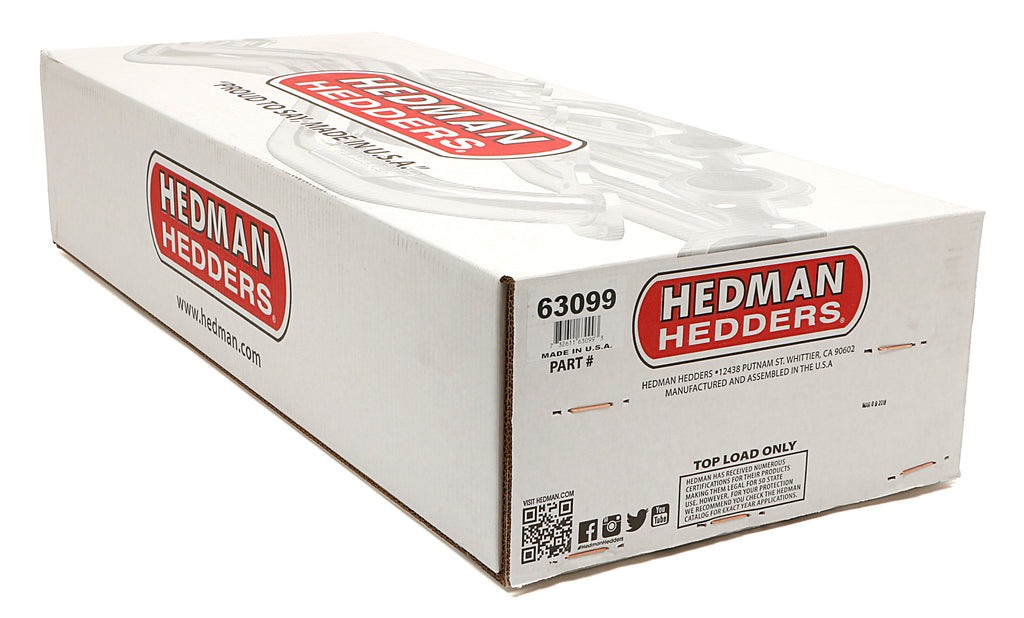 Hedman Hedders 63099 Black Long-Tube D-Port Headers For 67-91 GM 283-400 Trucks/SUVs for Select Chevrolet C10, Chevrolet C10 Pickup, Chevrolet C10 Suburban, Chevrolet C20, Chevrolet C20 Pickup, Chevrolet C20 Suburban, Chevrolet C30, Chevrolet C30 Pickup,