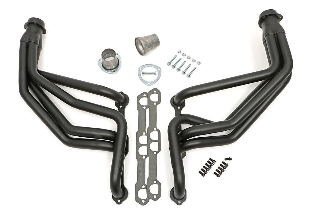 Hedman Hedders 63099 Black Long-Tube D-Port Headers For 67-91 GM 283-400 Trucks/SUVs for Select Chevrolet C10, Chevrolet C10 Pickup, Chevrolet C10 Suburban, Chevrolet C20, Chevrolet C20 Pickup, Chevrolet C20 Suburban, Chevrolet C30, Chevrolet C30 Pickup,