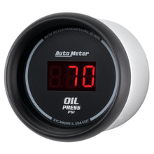 Load image into Gallery viewer, AutoMeter 6327 GAUGE, OIL PRESSURE, 2 1/16", 100PSI, DIGITAL, BLACK DIAL W/ RED LED