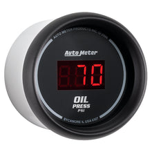 Load image into Gallery viewer, AutoMeter 6327 GAUGE, OIL PRESSURE, 2 1/16", 100PSI, DIGITAL, BLACK DIAL W/ RED LED