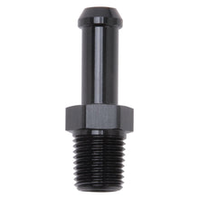 Load image into Gallery viewer, Hose-End-Straight-14In-Npt-To-38In-Barb-Black-Anodize