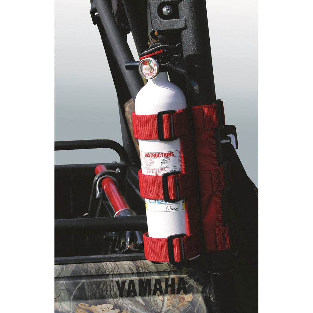 Rugged Ridge 63305.20 Fire Extinguisher Holder for Select Jeep TJ, Jeep Wrangler, Yamaha YXR45F Rhino 450, Yamaha YXR66F Rhino 660