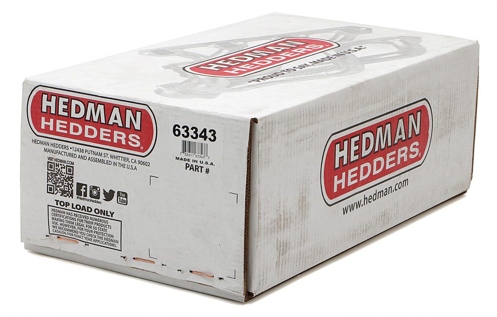 Hedman Hedders 63343 HD Black Mid-Length Swap Headers For SB Chevy in 87-95 Wrangler for Select Jeep Wrangler