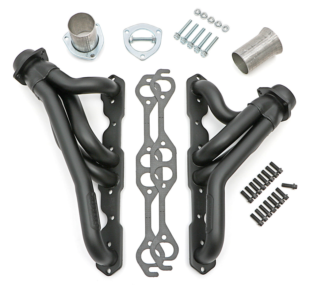 Hedman Hedders 63343 HD Black Mid-Length Swap Headers For SB Chevy in 87-95 Wrangler for Select Jeep Wrangler
