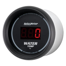 Load image into Gallery viewer, AutoMeter 6337 GAUGE, WATER TEMP, 2 1/16", 340?F, DIGITAL, BLACK DIAL W/ RED LED
