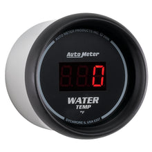 Load image into Gallery viewer, AutoMeter 6337 GAUGE, WATER TEMP, 2 1/16", 340?F, DIGITAL, BLACK DIAL W/ RED LED