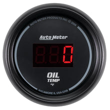 Load image into Gallery viewer, AutoMeter 6348 GAUGE, OIL TEMP, 2 1/16", 340?F, DIGITAL, BLACK DIAL W/ RED LED