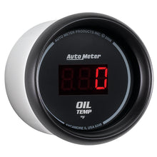 Load image into Gallery viewer, AutoMeter 6348 GAUGE, OIL TEMP, 2 1/16", 340?F, DIGITAL, BLACK DIAL W/ RED LED