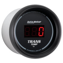 Load image into Gallery viewer, AutoMeter 6349 GAUGE, TRANS TEMP, 2 1/16", 340?F, DIGITAL, BLACK DIAL W/ RED LED