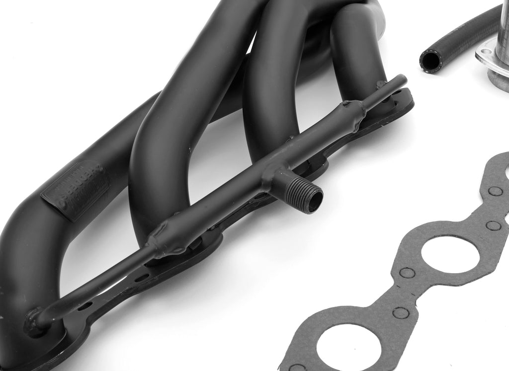 Hedman Hedders 63611 Black Mid-Length Headers For 67-81 Camaro 396-502 w/A.I.R. for Select Chevrolet Bel Air, Chevrolet Biscayne, Chevrolet Brookwood, Chevrolet Camaro, Chevrolet Caprice, Chevrolet Chevelle, Chevrolet Chevy II, Chevrolet El Camino,