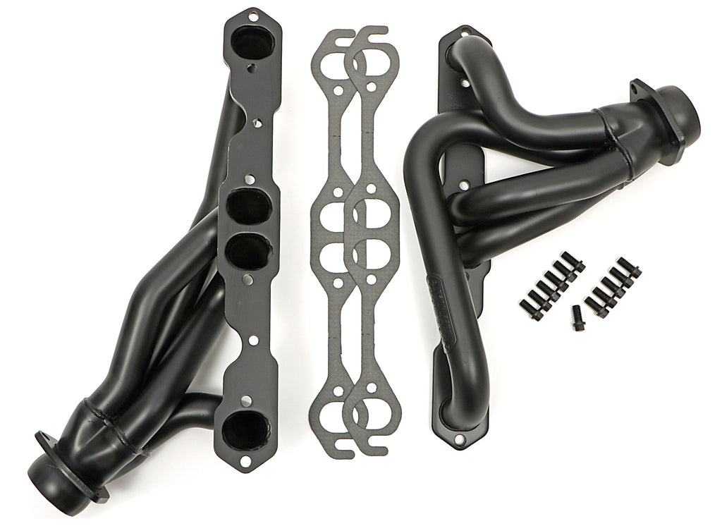 Hedman Hedders 63678 H.D. Black Mid-Length Swap Headers For SB Chevy in 76-86 JEEP CJ for Select Jeep CJ5, Jeep CJ7