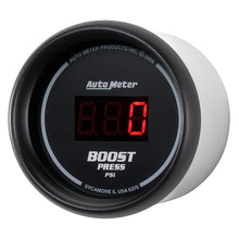 Load image into Gallery viewer, AutoMeter 6370 GAUGE, BOOST, 2 1/16", 60PSI, DIGITAL, BLACK DIAL W/ RED LED
