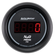 Load image into Gallery viewer, AutoMeter 6374 GAUGE, NITROUS PRESSURE, 2 1/16", 1600PSI, DIGITAL, BLACK DIAL W/ RED LED