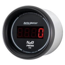 Load image into Gallery viewer, AutoMeter 6374 GAUGE, NITROUS PRESSURE, 2 1/16", 1600PSI, DIGITAL, BLACK DIAL W/ RED LED