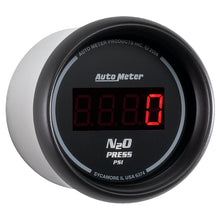Load image into Gallery viewer, AutoMeter 6374 GAUGE, NITROUS PRESSURE, 2 1/16", 1600PSI, DIGITAL, BLACK DIAL W/ RED LED