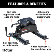 Load image into Gallery viewer, CURT 16541 CURT 16541 A20 5th Wheel Slider Hitch for Short Bed Trucks; 20;000 lbs - Truck Part Superstore