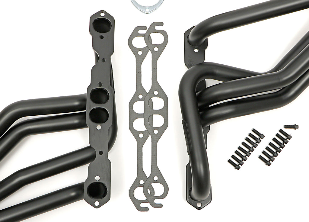 Hedman Hedders 63890 HD Black Long-Tube Headers For 67-91 GM 283-400 2WD/4WD Trucks for Select Chevrolet C10, Chevrolet C10 Pickup, Chevrolet C10 Suburban, Chevrolet C20, Chevrolet C20 Pickup, Chevrolet C20 Suburban, Chevrolet C30, Chevrolet C30 Pickup,
