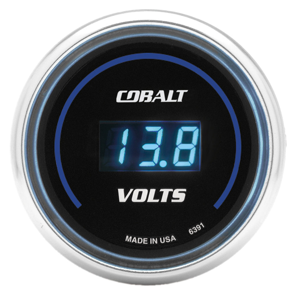 AutoMeter 6391 GAUGE, STEREO VOLTAGE, 2 1/16", 19V, DIGITAL, COBALT