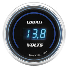 Load image into Gallery viewer, AutoMeter 6391 GAUGE, STEREO VOLTAGE, 2 1/16", 19V, DIGITAL, COBALT