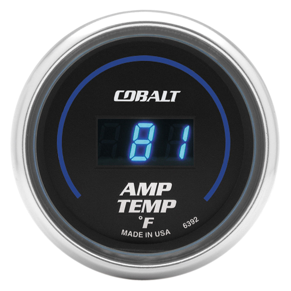 AutoMeter 6392 GAUGE, STEREO AMP TEMPERATURE, 2 1/16", 250?F, DIGITAL, COBALT