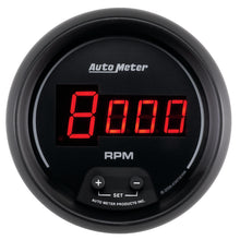 Load image into Gallery viewer, AutoMeter 6397 GAUGE, TACH, 3 3/8", 10K RPM, IN-DASH, DIGITAL, BLACK DIAL W/ RED LED