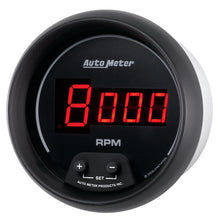 Load image into Gallery viewer, AutoMeter 6397 GAUGE, TACH, 3 3/8", 10K RPM, IN-DASH, DIGITAL, BLACK DIAL W/ RED LED