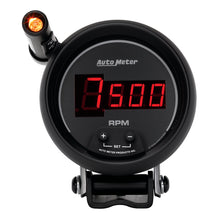 Load image into Gallery viewer, AutoMeter 6399 GAUGE, TACH, 3 3/4", 10K RPM, PEDESTAL W/ QUICK-LITE,  DIGITAL, BLK W/ RED LED