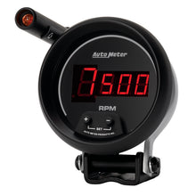 Load image into Gallery viewer, AutoMeter 6399 GAUGE, TACH, 3 3/4", 10K RPM, PEDESTAL W/ QUICK-LITE,  DIGITAL, BLK W/ RED LED