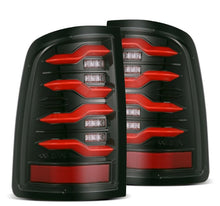 Load image into Gallery viewer, AlphaRex 640002 LED Taillights Black Red for Select Dodge Ram 1500, Dodge Ram 2500, Dodge Ram 3500, Ram 1500, Ram Classic, Ram 2500, Ram
