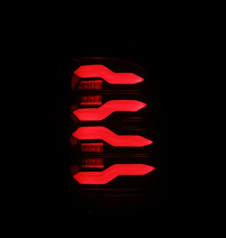 AlphaRex 640002 LED Taillights Black Red for Select Dodge Ram 1500, Dodge Ram 2500, Dodge Ram 3500, Ram 1500, Ram Classic, Ram 2500, Ram