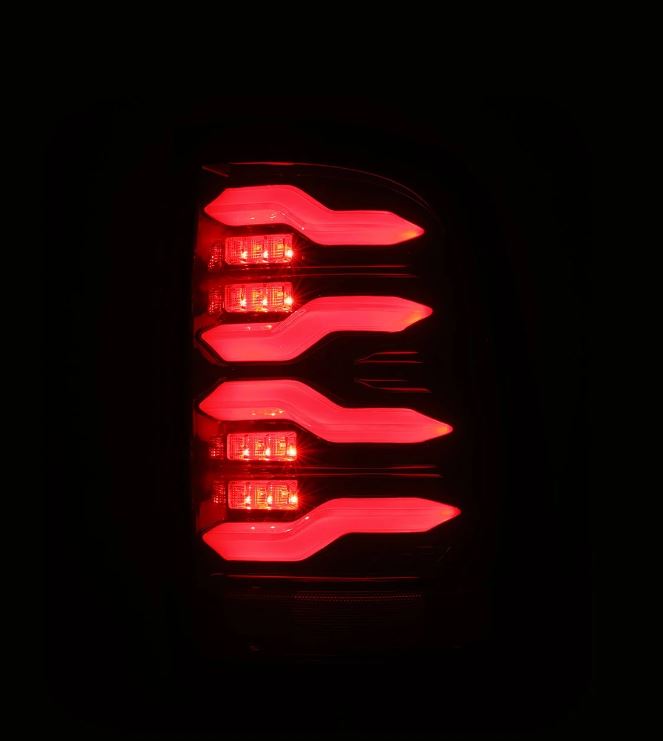 AlphaRex 640002 LED Taillights Black Red for Select Dodge Ram 1500, Dodge Ram 2500, Dodge Ram 3500, Ram 1500, Ram Classic, Ram 2500, Ram
