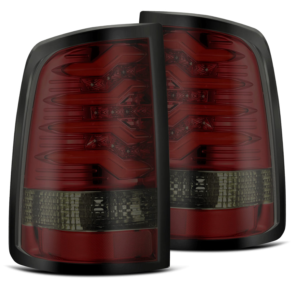 AlphaRex 640020 LED Taillights Red Smoke for Select Dodge Ram 1500, Dodge Ram 2500, Dodge Ram 3500, Ram 1500, Ram Classic, Ram 2500, Ram