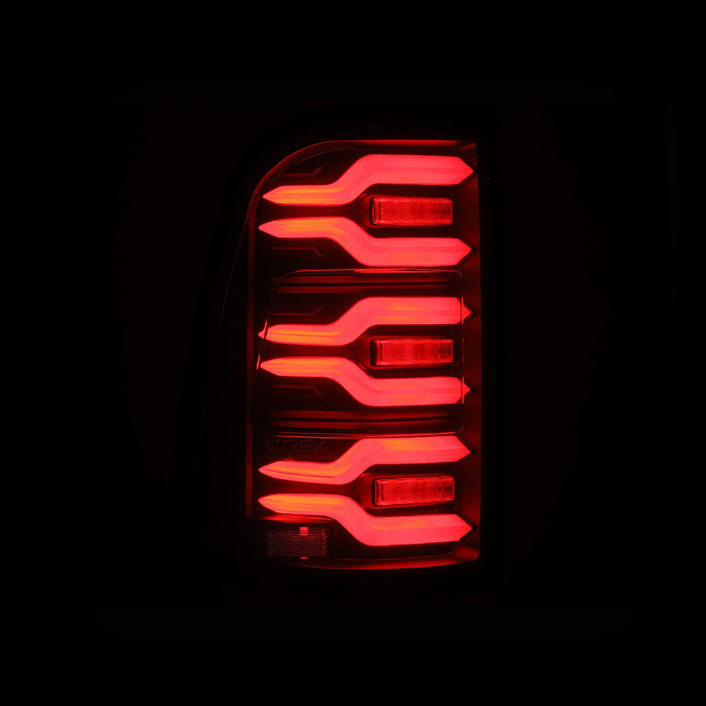 AlphaRex 640040 LED Taillights Black for Select Ram