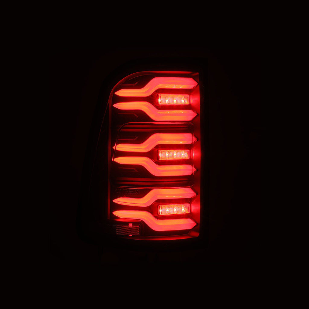 AlphaRex 640040 LED Taillights Black for Select Ram