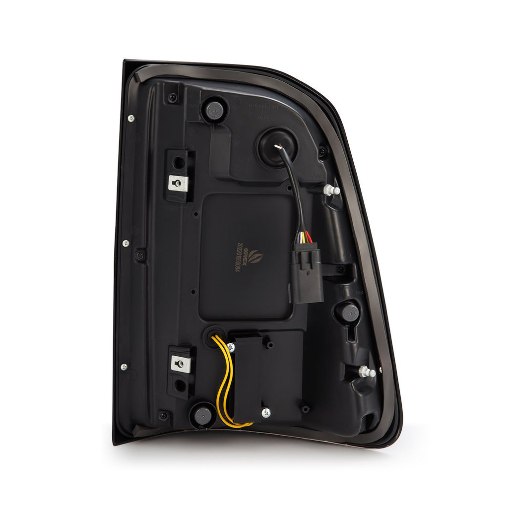 AlphaRex 640050 LED Taillights Black Red for Select Ram