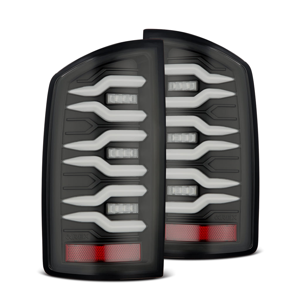 AlphaRex 641040 LED Taillights Black for Select Dodge Ram 1500, Dodge Ram