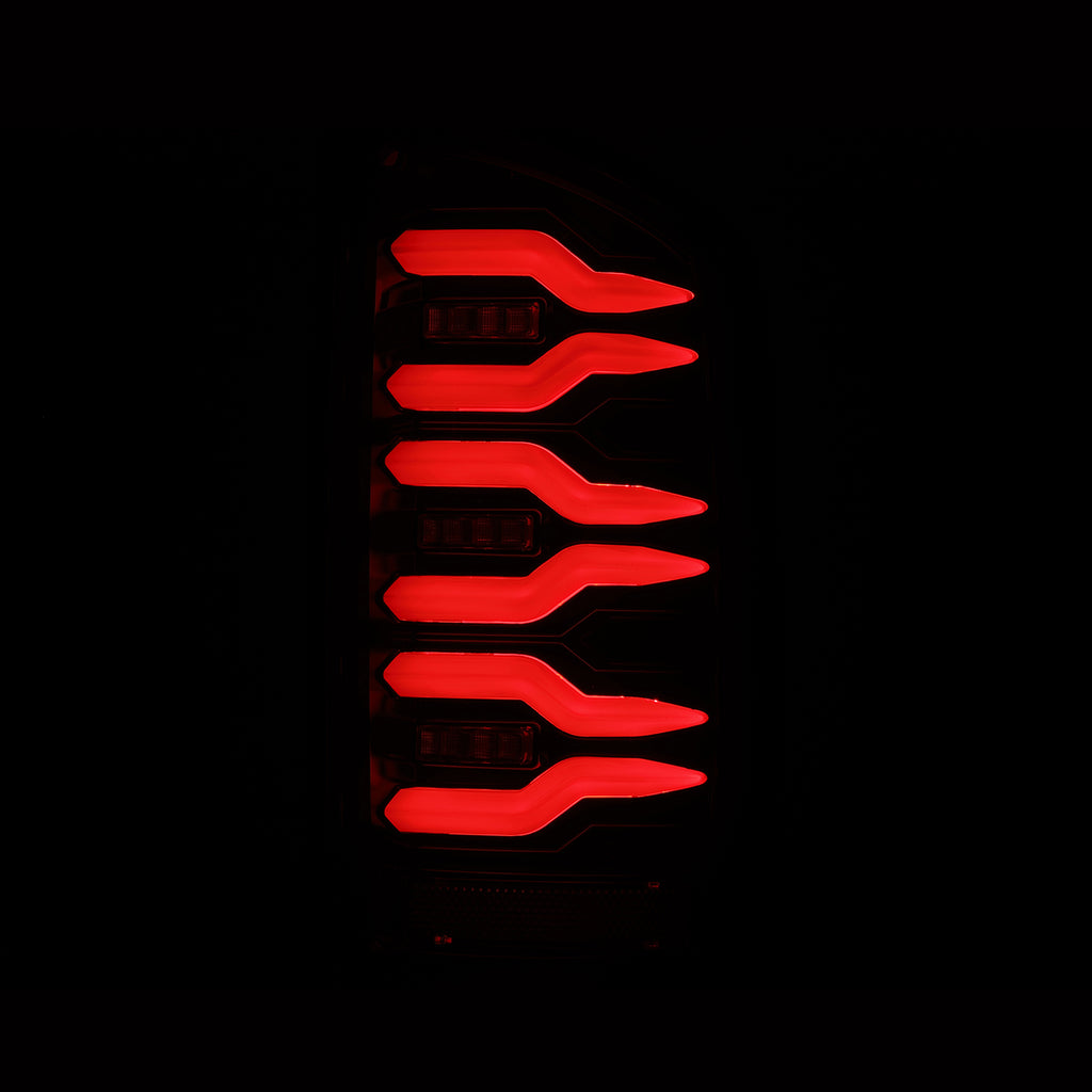 AlphaRex 641050 LED Taillights Alpha Black for Select Dodge Ram 1500, Dodge Ram