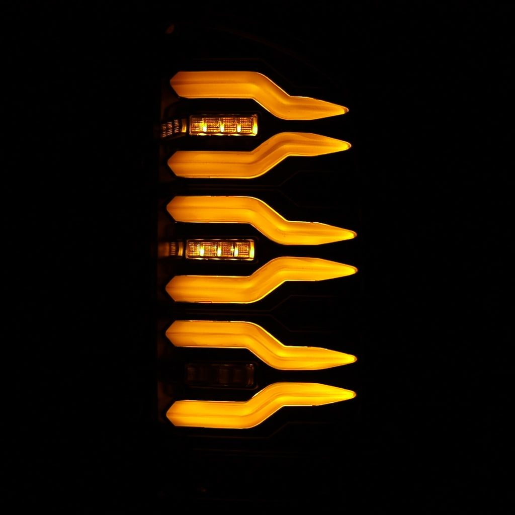 AlphaRex 641050 LED Taillights Alpha Black for Select Dodge Ram 1500, Dodge Ram