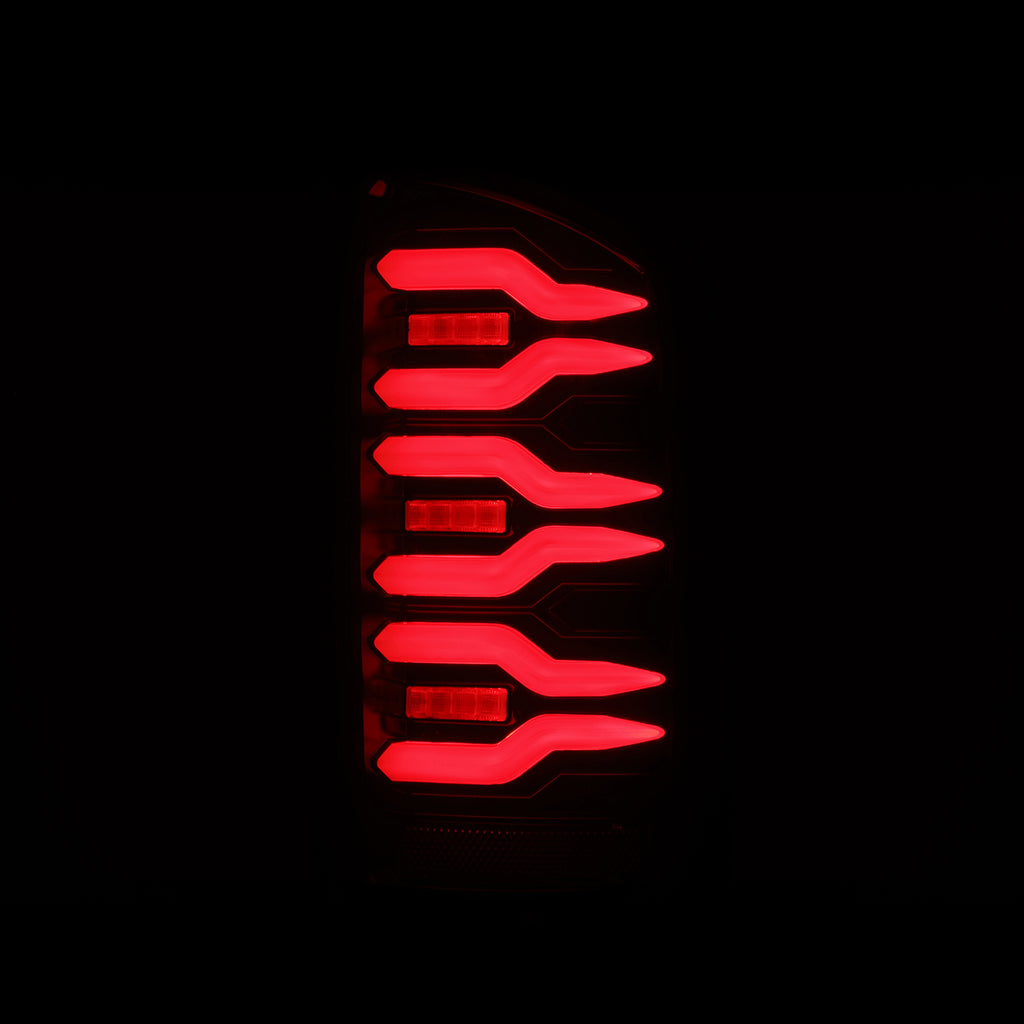 AlphaRex 641060 LED Taillights Black Red for Select Dodge Ram 1500, Dodge Ram