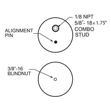 Load image into Gallery viewer, Firestone Ride-Rite W217606410 Ride-Rite Replacement Bellows - 267CZ1.5 Tall 5/8 Combo Stud- 3/8 B-Nut for Select Toyota Tundra