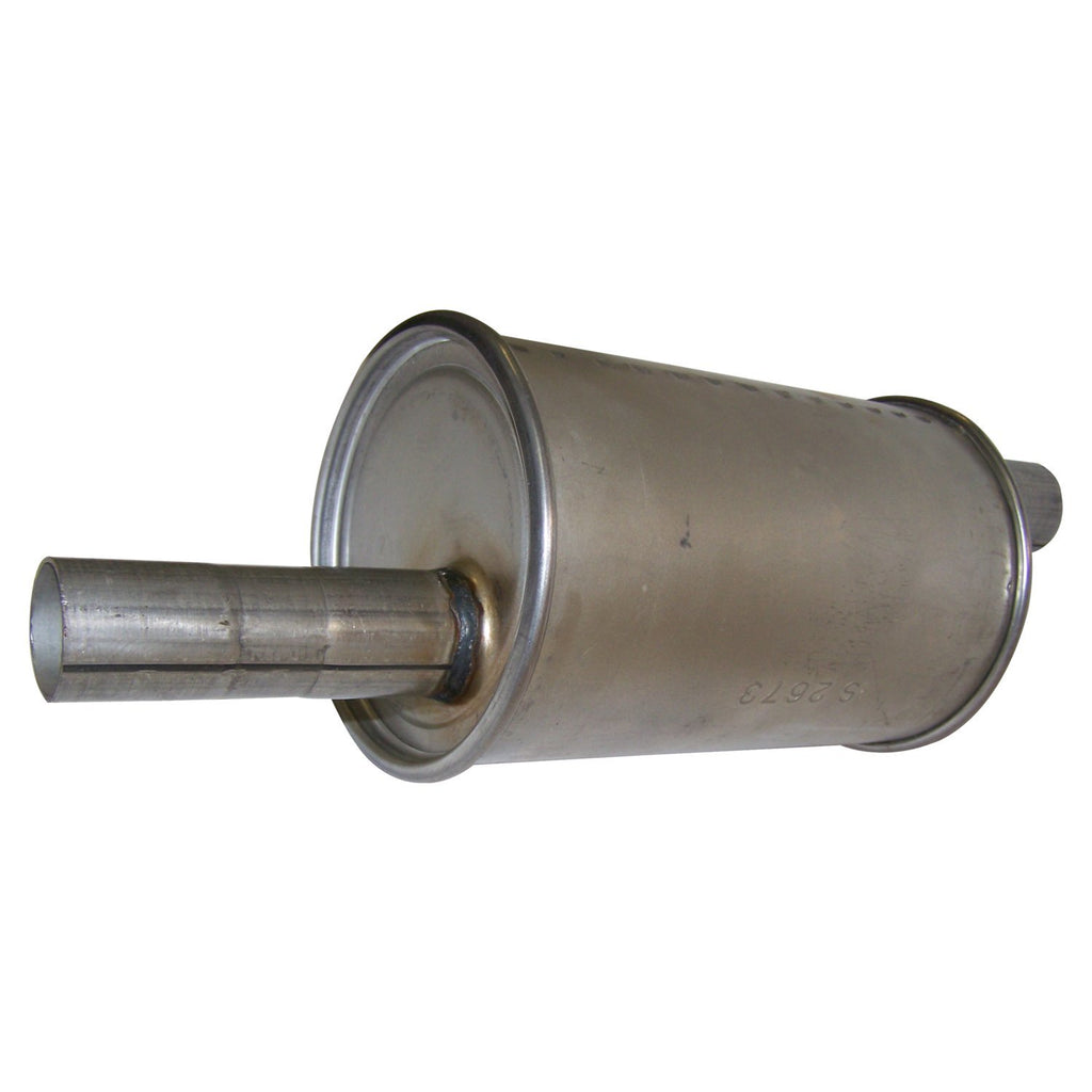 Crown Automotive Jeep Replacement 641878 Muffler for 45-71 Vintage Jeep CJ-2A, CJ-3A, CJ-3B, CJ-5, CJ-6, FC-150 w/ 4 Cyl. for Select Jeep CJ3, Jeep CJ5, Jeep CJ6, Jeep FC150, Jeep FC170, Jeep Willys
