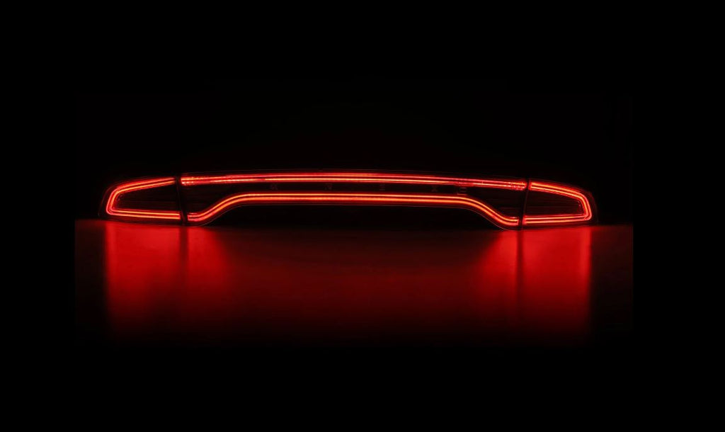 AlphaRex 642010 Prismatic LED Taillights Black for Select Dodge Charger
