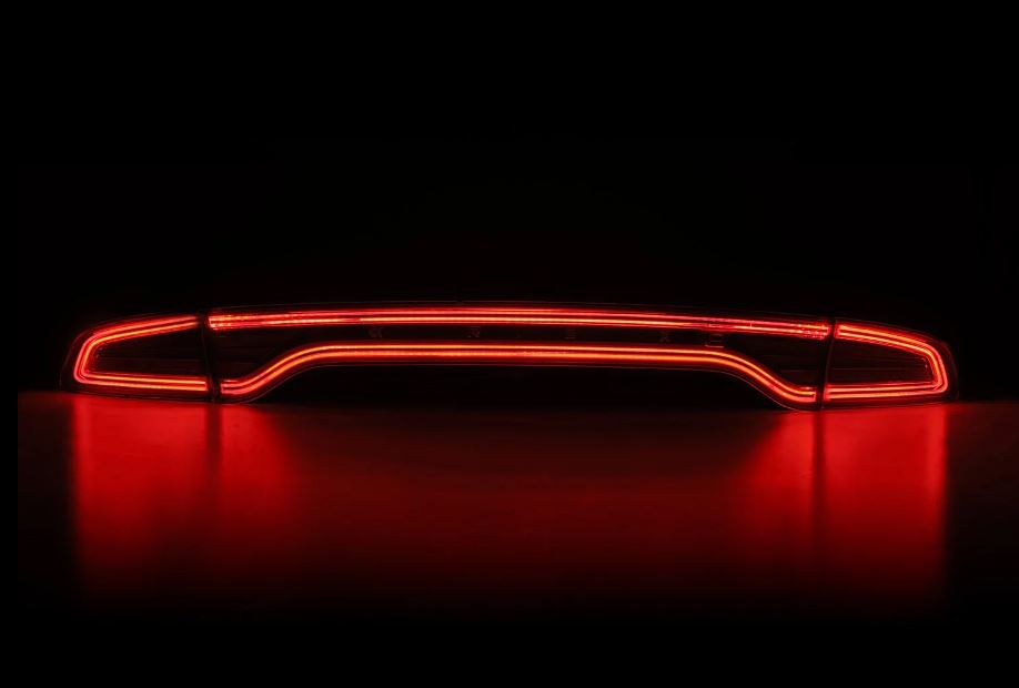 AlphaRex 642020 Prismatic LED Taillights Alpha Black for Select Dodge Charger