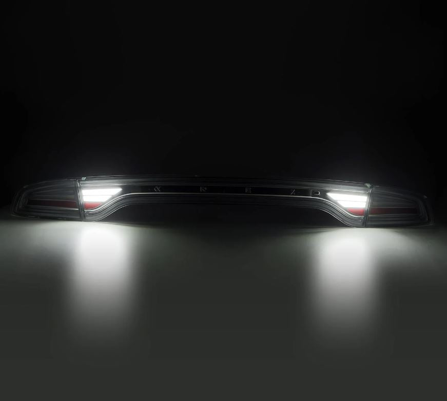AlphaRex 642022 Prismatic LED Taillights Alpha Black for Select Dodge Charger