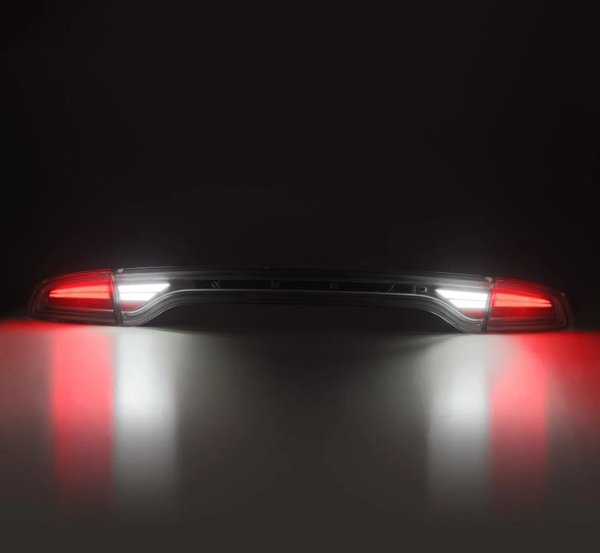 AlphaRex 642022 Prismatic LED Taillights Alpha Black for Select Dodge Charger