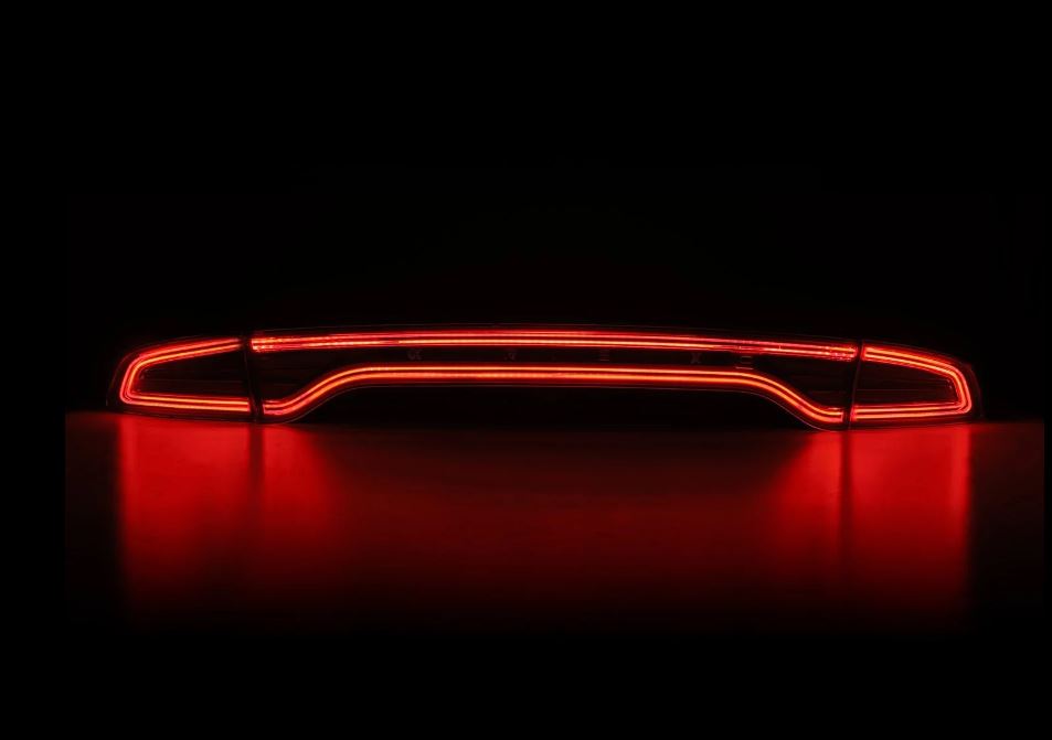 AlphaRex 642022 Prismatic LED Taillights Alpha Black for Select Dodge Charger