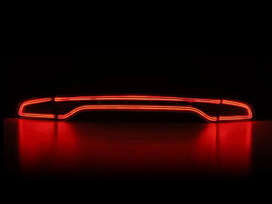 AlphaRex 642030 Prismatic LED Taillights Chrome for Select Dodge Charger