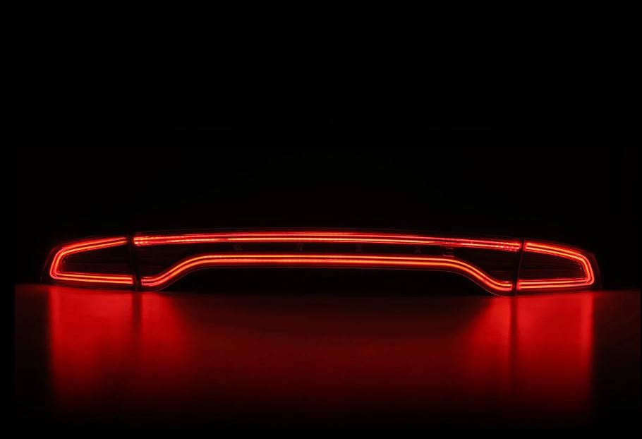 AlphaRex 642042 Prismatic LED Taillights Smoke for Select Dodge Charger